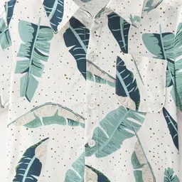 DUTT CREATION Boys Pack of 2 Classic Fit Floral Printed Spread Collar Cotton Casual Shirts image 5