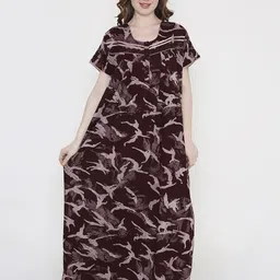 NIGHTSPREE Printed Maxi Nightdress-picture-22