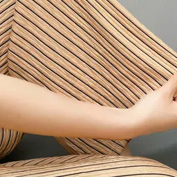 Lugo Striped Self Design Round Neck T-Shirt With Palazzo image 2