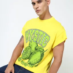 Kook N Keech Men Lime Green Cotton Tshirts-image-16