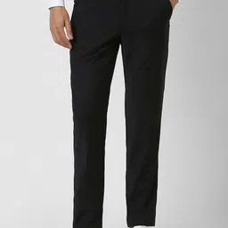 Van Heusen Men Solid Regular Fit Formal Trousers-picture-21