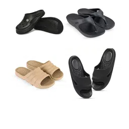 Feel alive Men Set of 4 Striped Clogs-picture-24