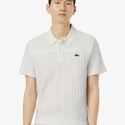 Lacoste Striped Self Design Polo Collar Ultra Dry Sports T-shirt-picture-28