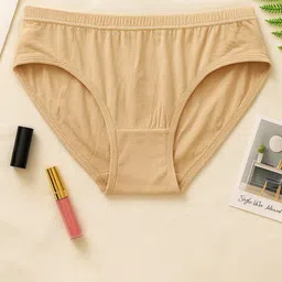 HRX by Hrithik Roshan Pack Of 2 High-Rise Bamboo Hipster Briefs WO-L8-Skin-L10-Black image 3