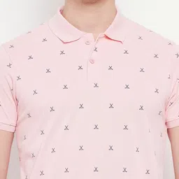 OGEN Men Printed Polo Collar Pockets T-shirt image 2