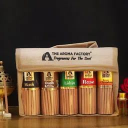 The Aroma Factory Beige 5 Pieces Wooden Incense Sticks-image-75