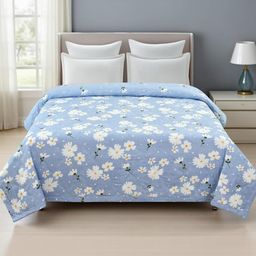 IVAZA Blue AC Room Double Bed Microfibre Comforter-picture-6