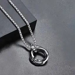 Designs & You Silver-Plated Stainless Steel Circular Pendant image 4