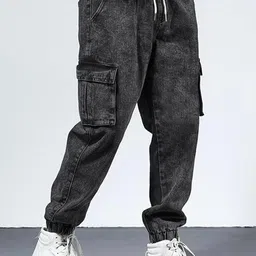 R.Code by The Roadster Life Co. Men Regular Fit High Rise Stretchable Jeans image 4