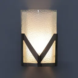 tu casa Oldie Metal Flush Mount Wall Light (Silver) image 3