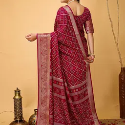 Mitera Ethnic Motifs Zari Art Silk Banarasi Saree image 4