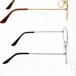 Arzonai Unisex 2 Pcs Black Round Sunglasses With UV Protected Lens image 2