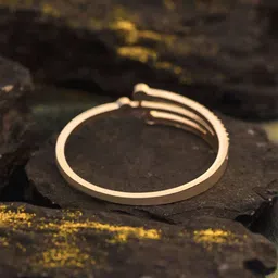 Yellow Chimes Rose Gold Crystal CZ-studded Bangles image 3