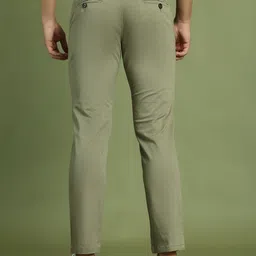 Indian Needle Men Relaxed Tapered Fit Easy Wash Chinos Trousers image 5