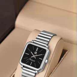 REBOOT Men Dial & Stainless Steel Bracelet Style Straps Analogue Watch sh_New156_151 Black image 3