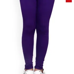 FRENCH KLEIDER Gilrs Pack Of 2 Mid-Rise Churidar-Length Leggings-picture-30