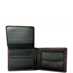 Zoom Shoes Men Textured Leather Two Fold Wallet image 3