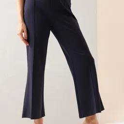 MISRI Women Relaxed Slim Fit Zip Trousers image 5