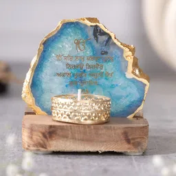 HOMEARTE Blue & Brown Candle Holder-image-34