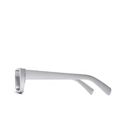 LIZA ANGEL Men Black Lens & Silver-Toned Rectangle Sunglasses with image 2