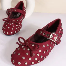 THE WHITE POLE Women Embellished Round Toe Bows Mules-picture-10