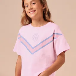 U.S. Polo Assn. Kids Girls Typography Pure Cotton T-shirt-picture-22