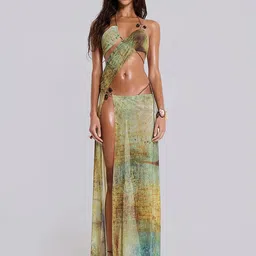 LULU & SKY Tie and Dye Dyed Halter Neck Cut-Outs Maxi Dress-image-29
