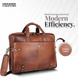 hammonds flycatcher Men Tan Messenger Bag - Extra Spacious image 2