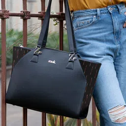 ZOUK Structured Vegan Leather Shoulder Bag-Up to 12 inch image 1