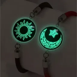 rappersshop Dori, Glass, Stainless Steel Silver Bracelet image 2