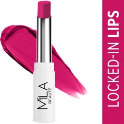 mila beaute Locked In Lips Lipstick Transfer Proof with Velvety Texture Lightweight-picture-13