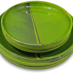 inpro Stylish Melamine Round Plate Set for Dining - Set of (6 Full & 6 Half) Dinner Plate image 3