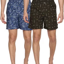 van heusen Pack of 2 Allover Print And Side Pocket Printed Men Boxer-picture-34