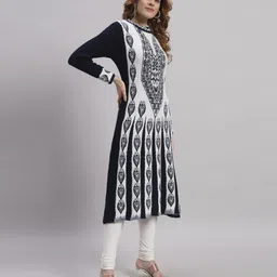 blushh collection Women Printed Wool A-line Kurta-picture-26