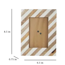 house of sajja Mango Wood Astron In Brown Photo Frame image 3