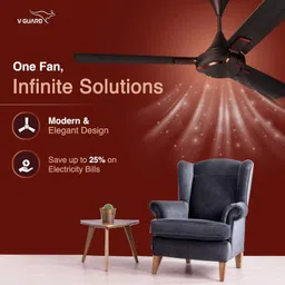 v-guard GLADO PRIME VX 1 Star 1200 3 Blade Ceiling Fan image 2
