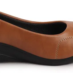 fausto Formal Back Open Platform Wedge Heel Loafer Shoes Slip On For Women image 5