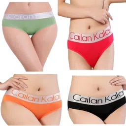 cailan kalai Pack of 4 Women Hipster Multicolor Panty-picture-10