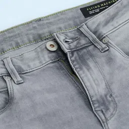 Flying Machine Men Jackson Skinny Fit Low-Rise Heavy Fade Stretchable Jeans image 3