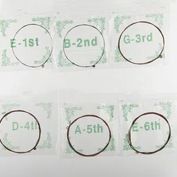 mash musical Acoustic 5 Pcs E-1(1st String) Silver Tone Steel String for Guitar Accessories Guitar String image 2