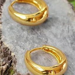 SHREE KRISHNA SHOPPING Unisex Gold-Plated Brass Earrings-picture-34