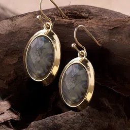 Forever Glam by Pantaloons Oval Drop Earrings-picture-11