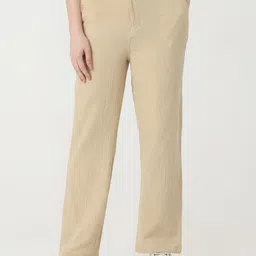 Kraus Jeans Women Straight Fit Mid-Rise Trousers-picture-13