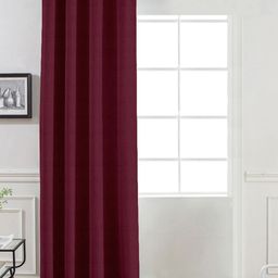 Divine Casa Elegance Maroon Black Out Door Curtain-picture-41