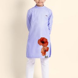 DEVOILER Boys Ethnic Motifs Printed Thread Work Kurta-picture-12