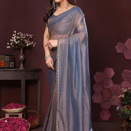 Lookmark Satin Designer Saree image 3