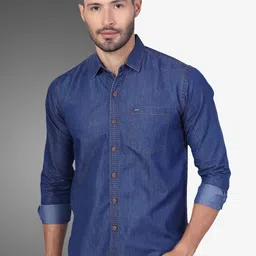 D Finish Men Smart Fit Solid Spread Collar Casual Shirt-image-36