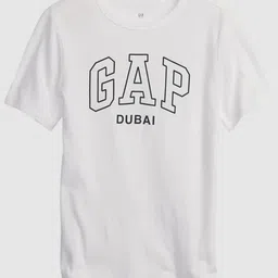 GAP Boys Typography Printed Round Neck Cotton T-shirt-image-73