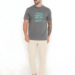 SZN Men Typography Printed Round Neck Cotton T-shirt image 2