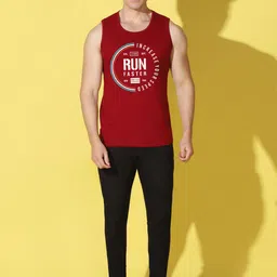 WOOSTRO Pack of 2 Printed Combed Cotton Innerwear Vests with Intelliease Technology image 2